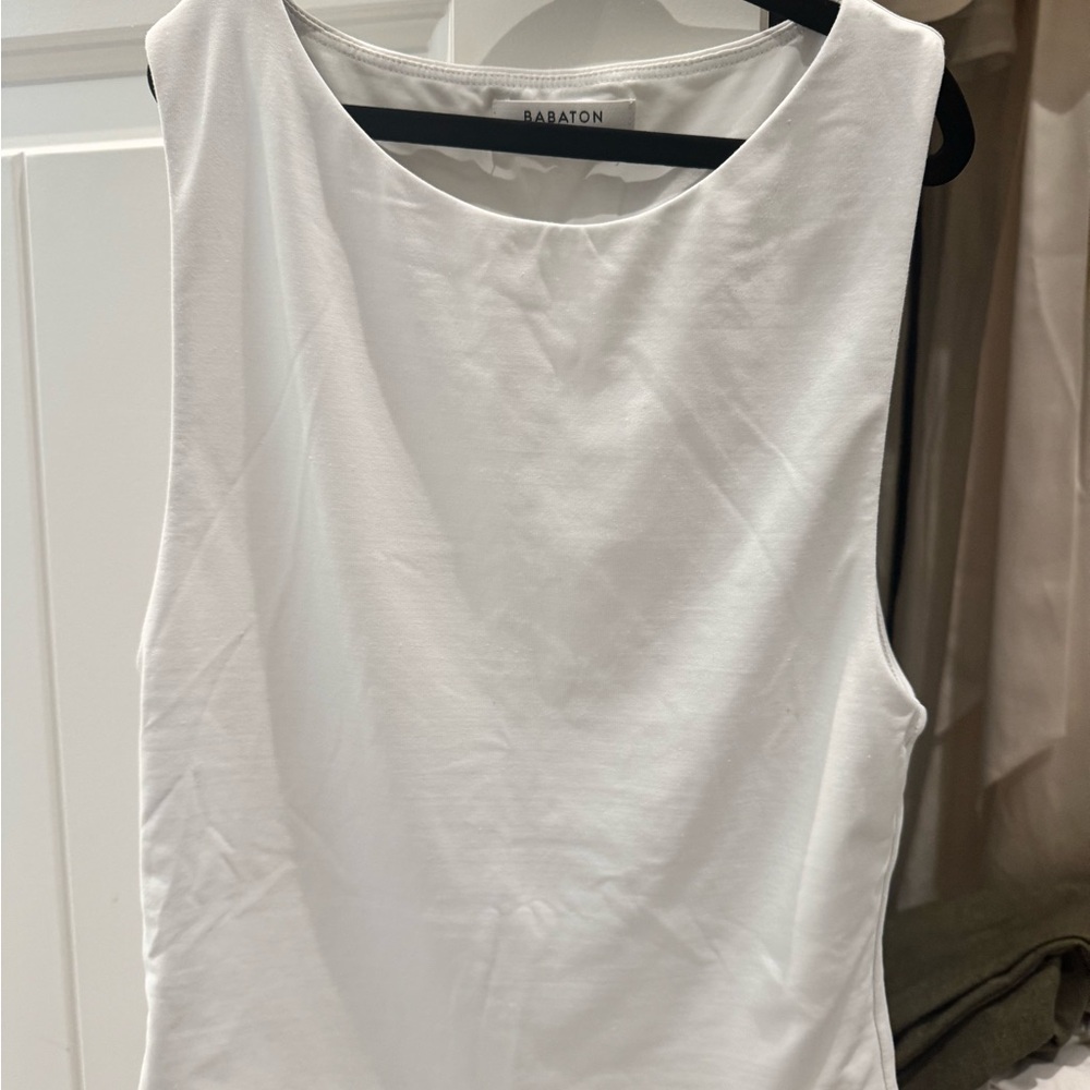 Babaton Classic White Tank Top